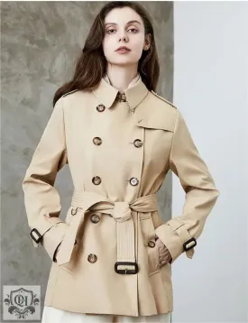 Mid Length Cotton Trench Coat
