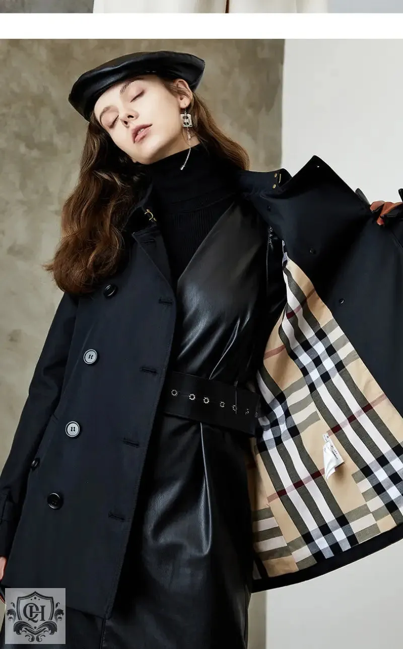 Mid Length Cotton Trench Coat