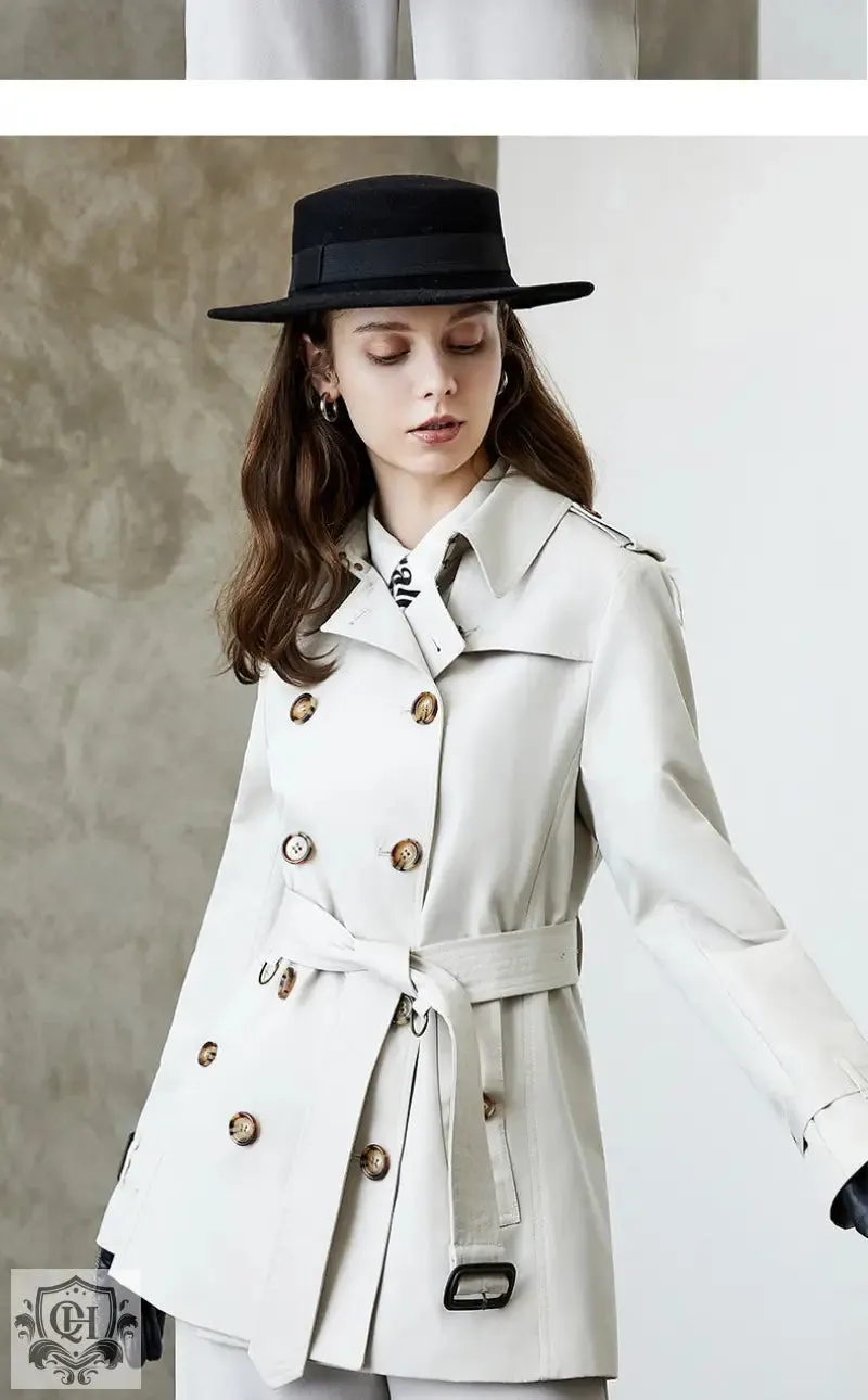 Mid Length Cotton Trench Coat
