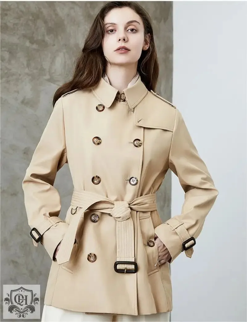 Mid Length Cotton Trench Coat
