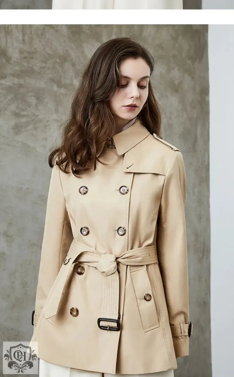 Mid Length Cotton Trench Coat