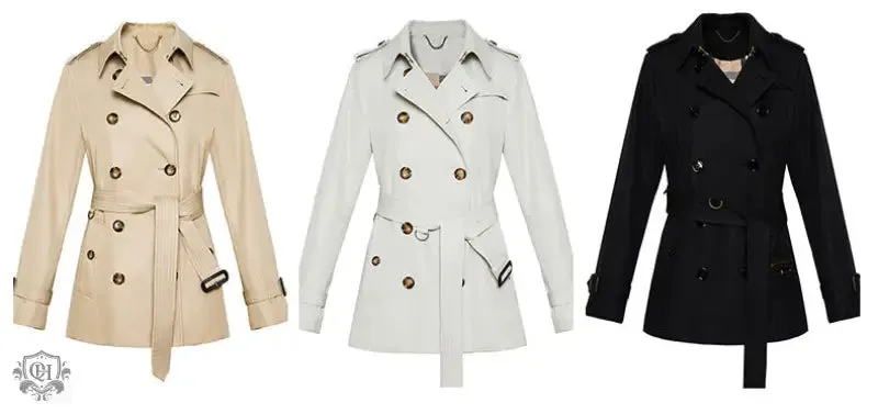 Mid Length Cotton Trench Coat