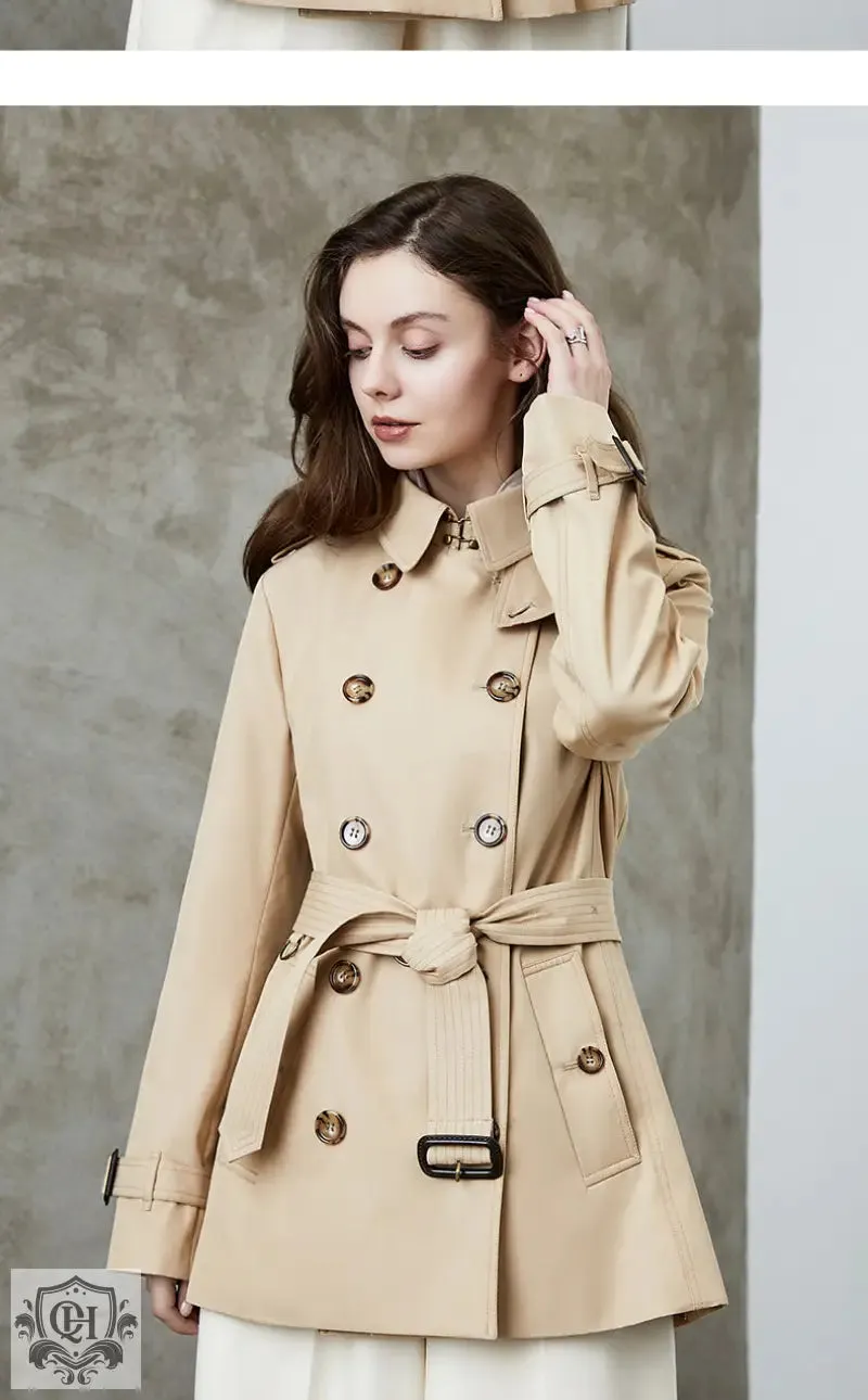 Mid Length Cotton Trench Coat