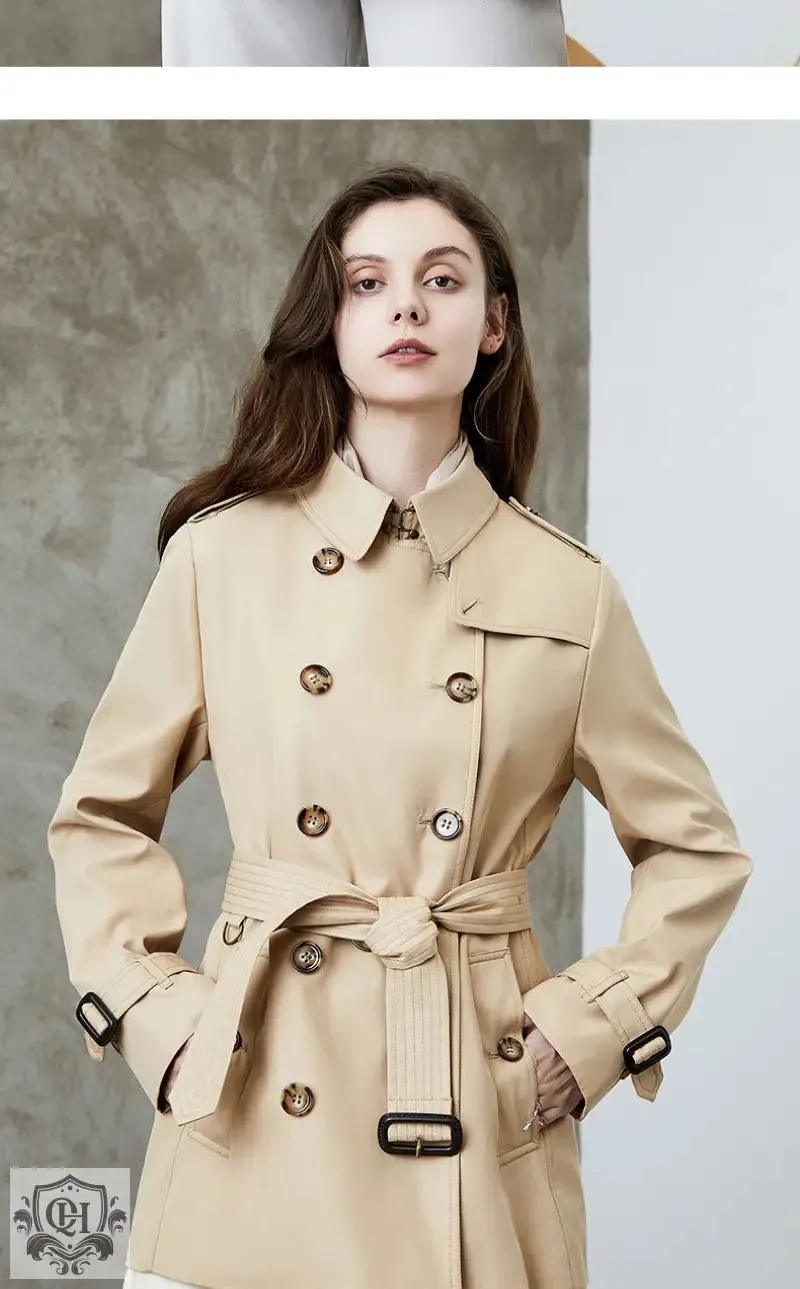 Mid Length Cotton Trench Coat