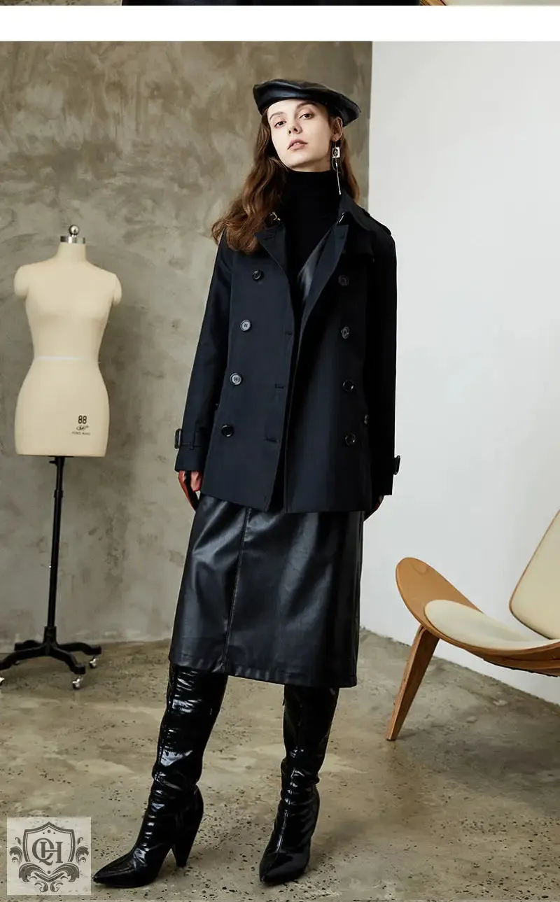Mid Length Cotton Trench Coat