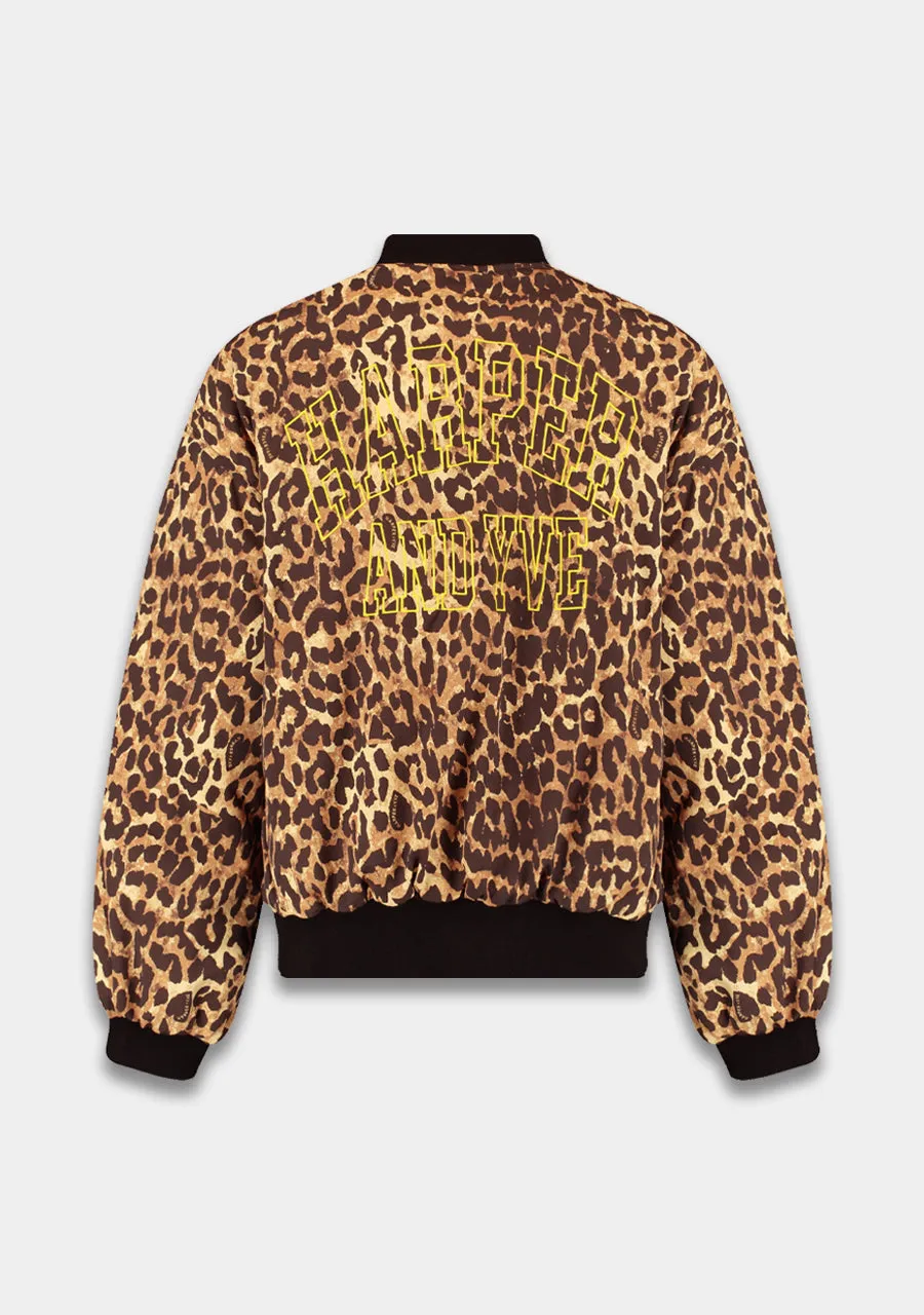 Nora bomber jacket | lexie leopard print