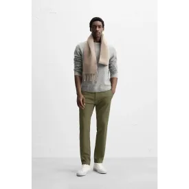 Olive Green Slim Fit Chinos