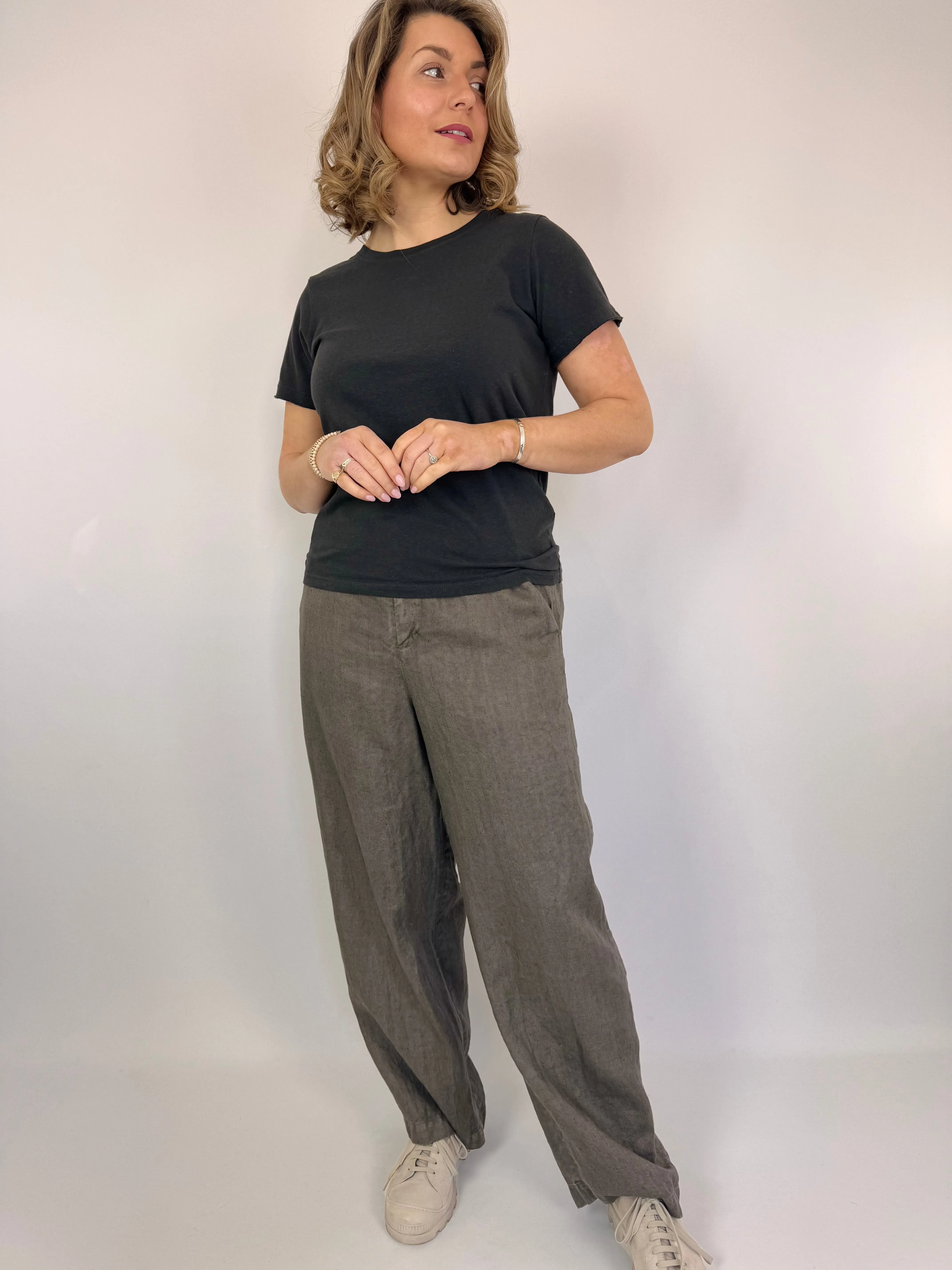 Pas De Calais 8563 Trousers Khaki/Grey