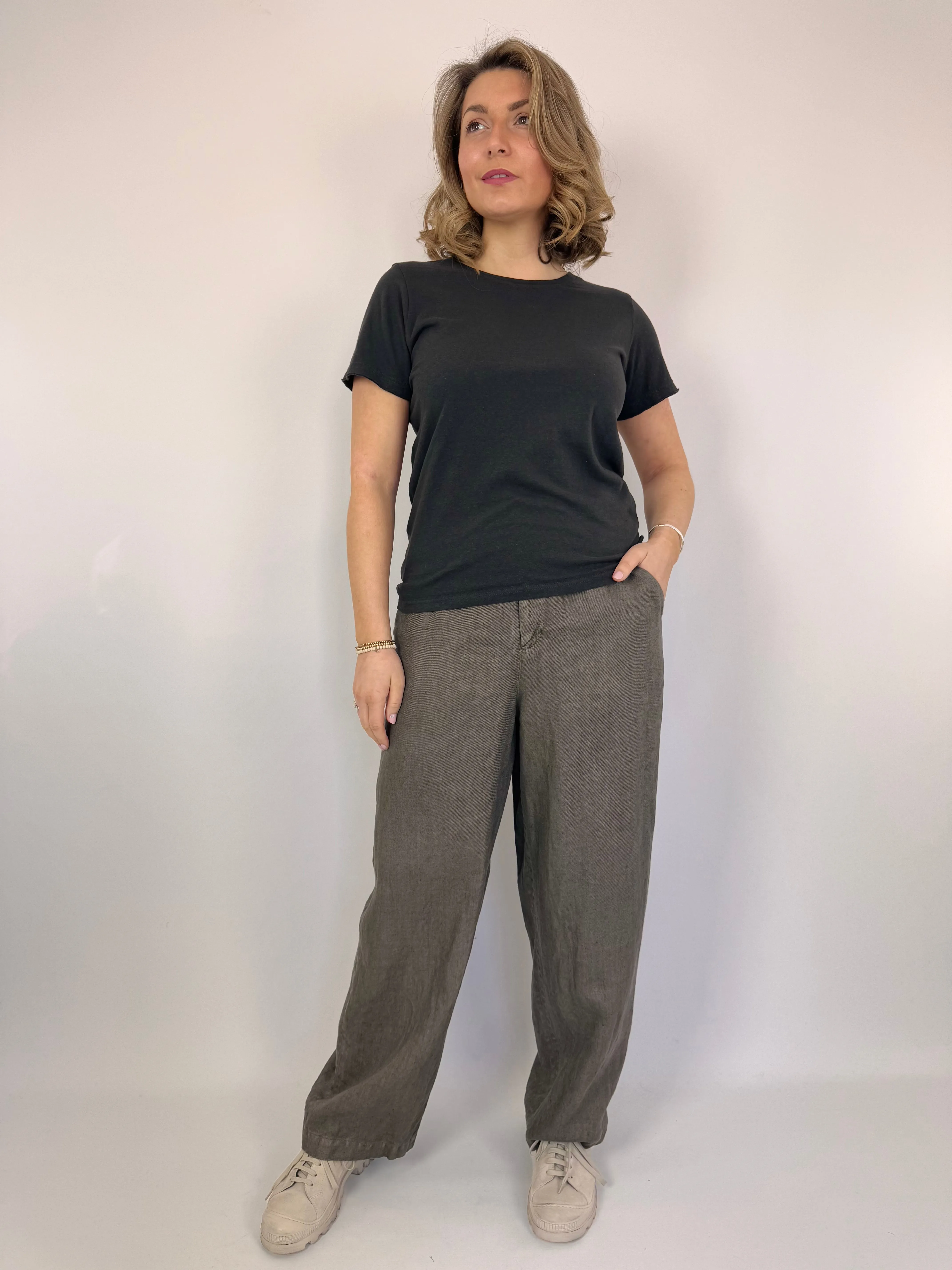 Pas De Calais 8563 Trousers Khaki/Grey