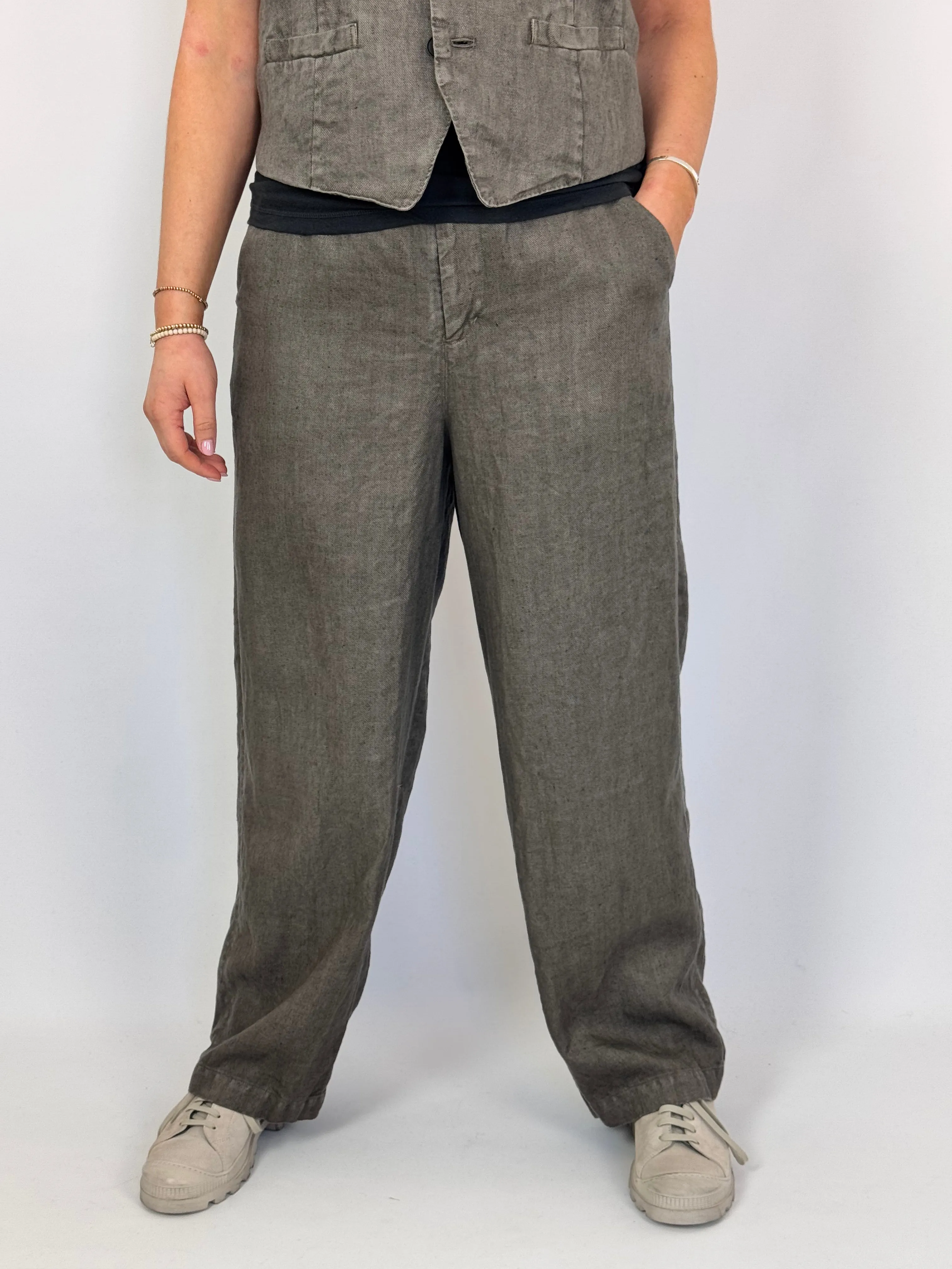 Pas De Calais 8563 Trousers Khaki/Grey