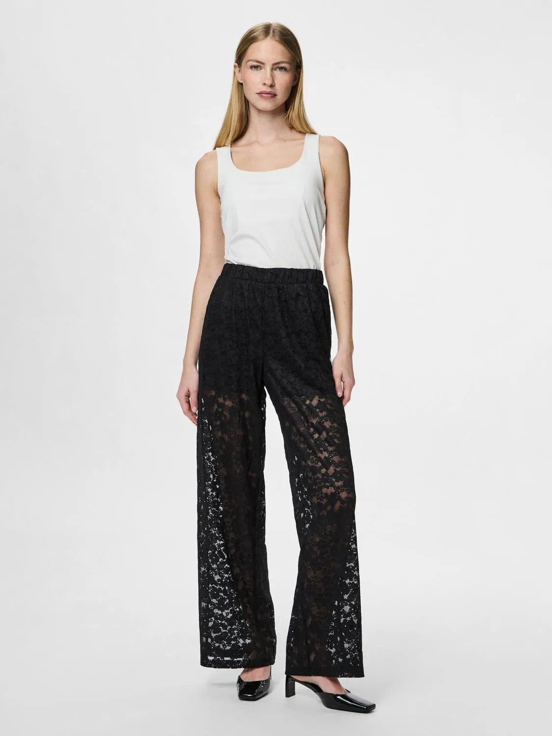 PCFIORA Trousers - Black
