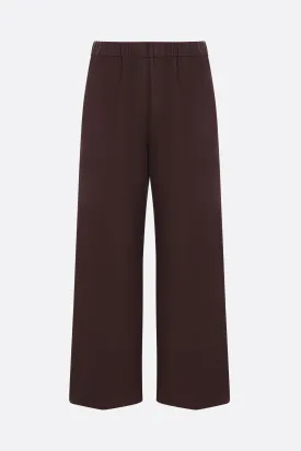 Poplin Wide-Leg Trousers