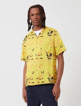 Portuguese Flannel Geometry Two Shirt - Yellow