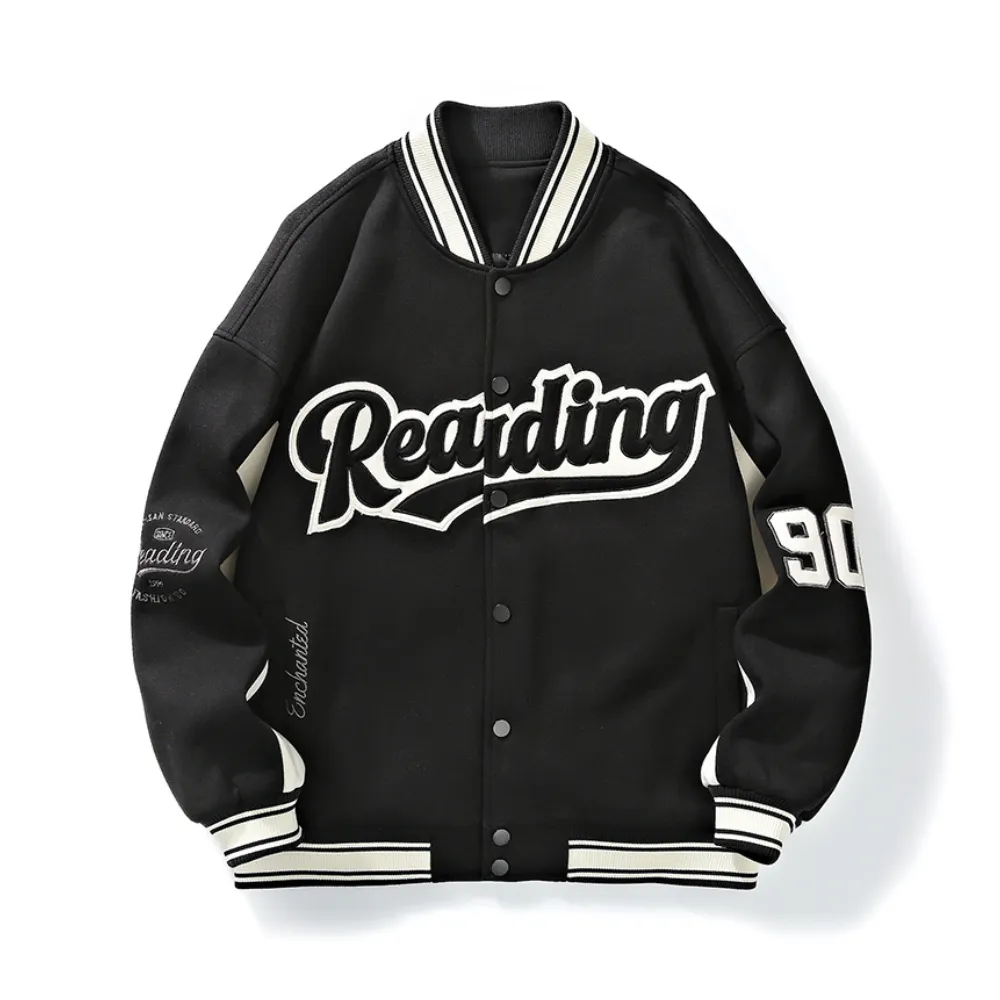 Preppy Letter Varsity Baseball Jackets