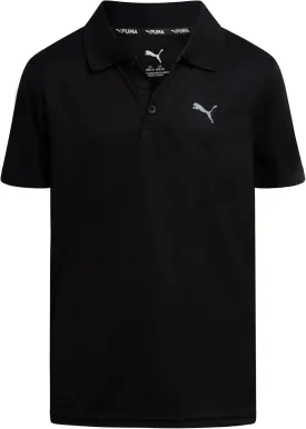 PUMA Boys Polo Shirt - Dry Fit Performance Button Closure Collared Short Sleeve Golf Polo Shirts for Boys (Sizes: 8-20)