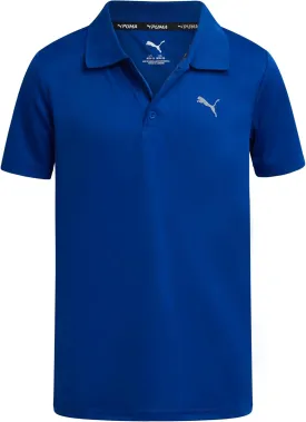 PUMA Boys Polo Shirt - Dry Fit Performance Button Closure Collared Short Sleeve Golf Polo Shirts for Boys (Sizes: 8-20)