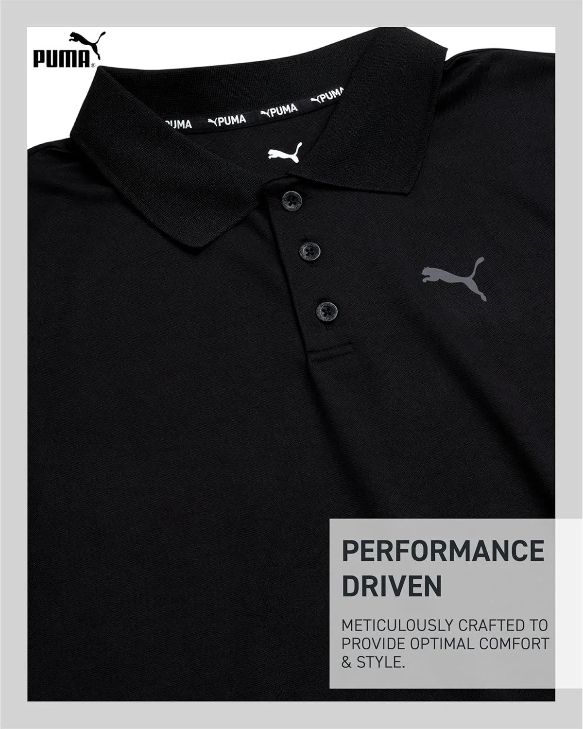 PUMA Boys Polo Shirt - Dry Fit Performance Button Closure Collared Short Sleeve Golf Polo Shirts for Boys (Sizes: 8-20)