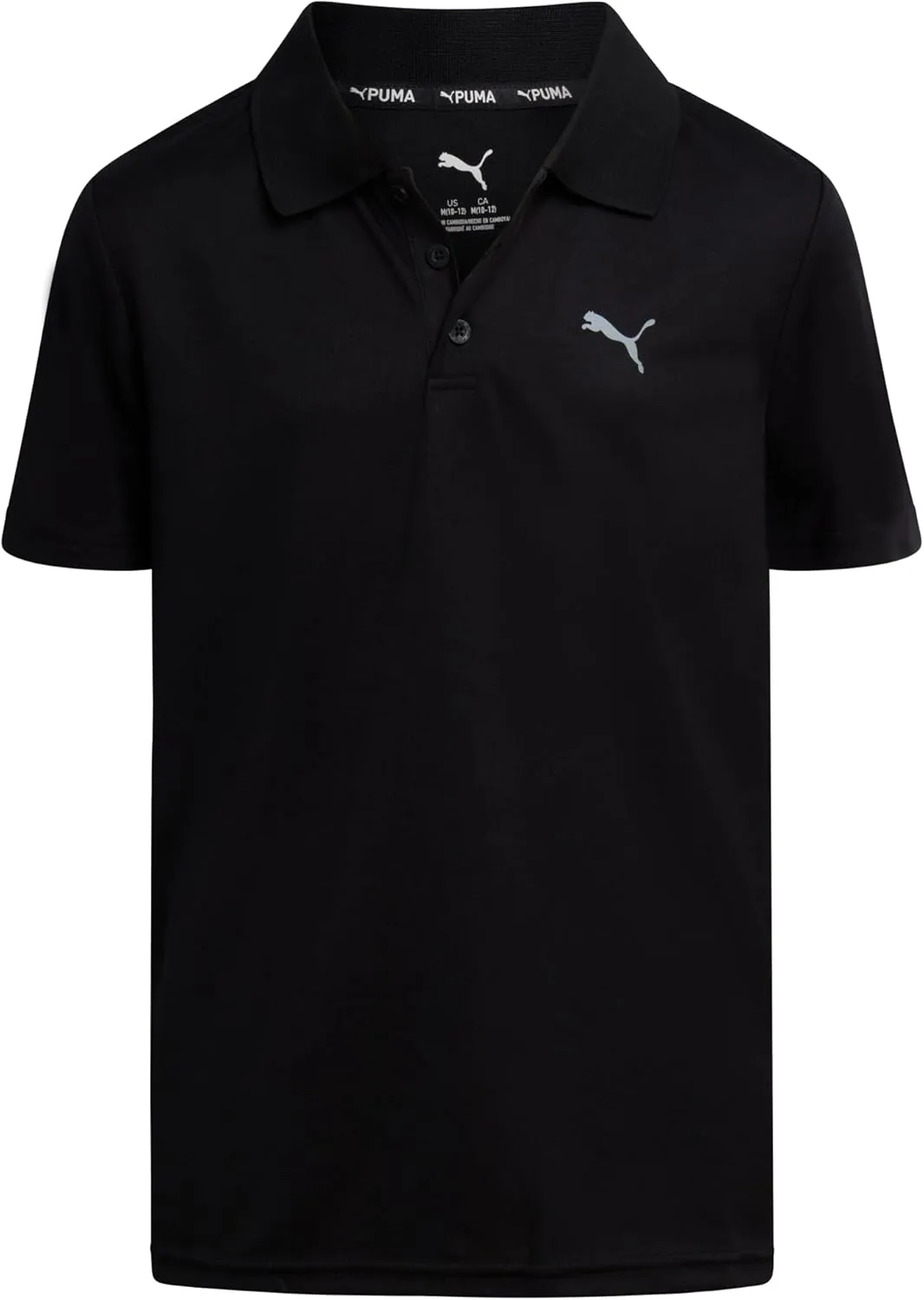 PUMA Boys Polo Shirt - Dry Fit Performance Button Closure Collared Short Sleeve Golf Polo Shirts for Boys (Sizes: 8-20)
