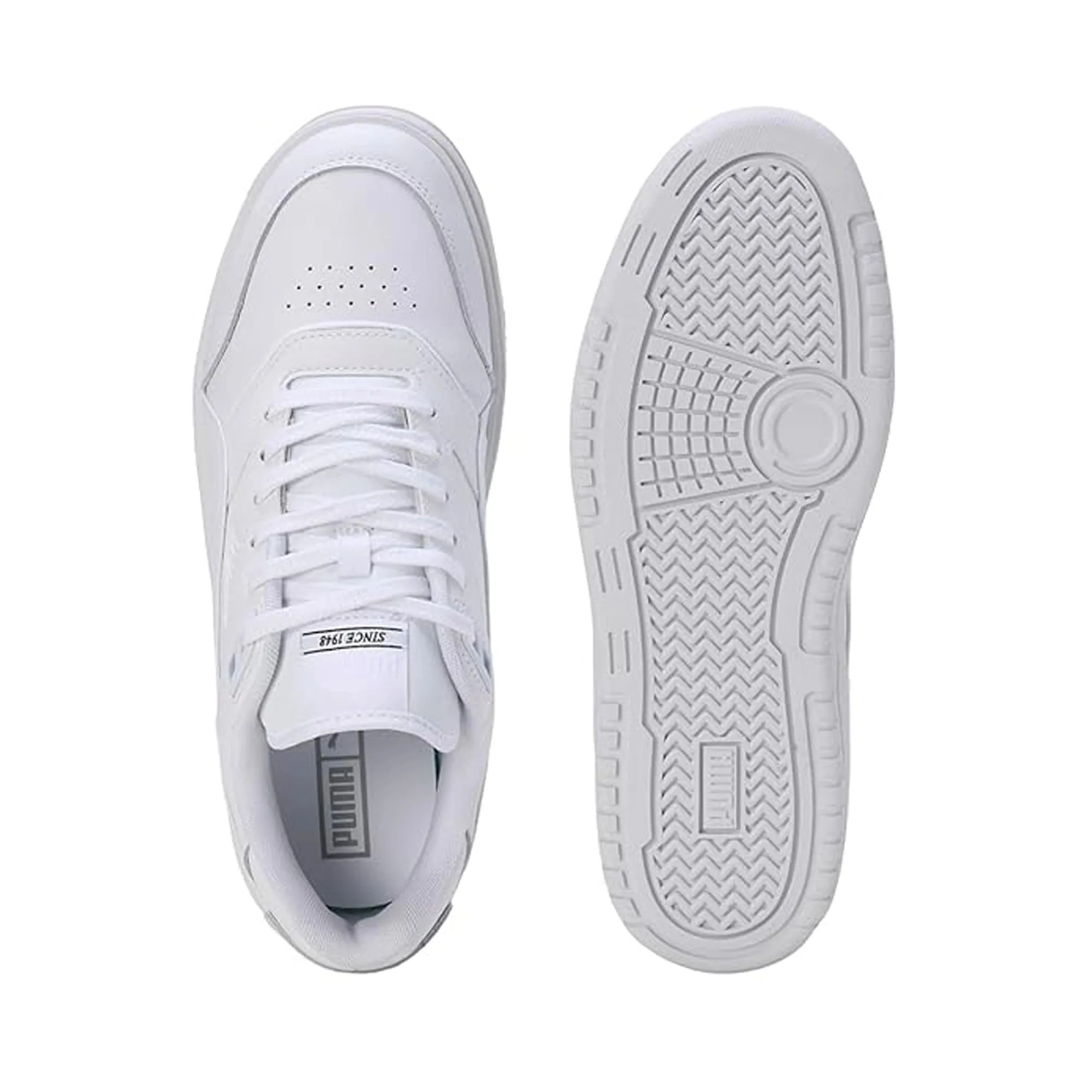 Puma Doublecourt Unisex Sneaker (White-Cool Light Gray) 39328401
