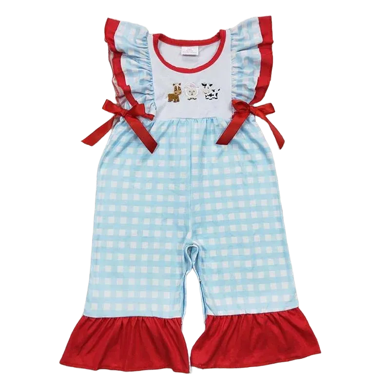 "Farmer Girl" Summer Baby's Romper