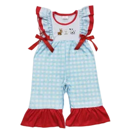 "Farmer Girl" Summer Baby's Romper