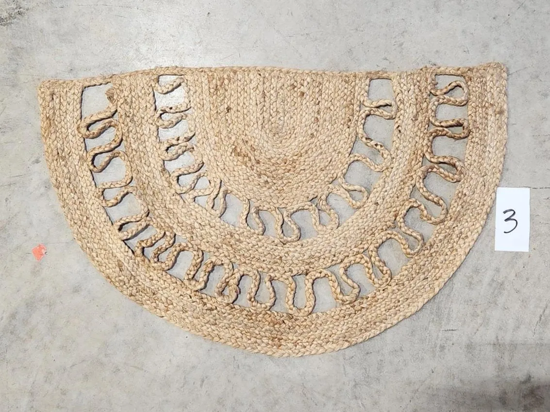 Sale - Half Round Braided Jute Rug