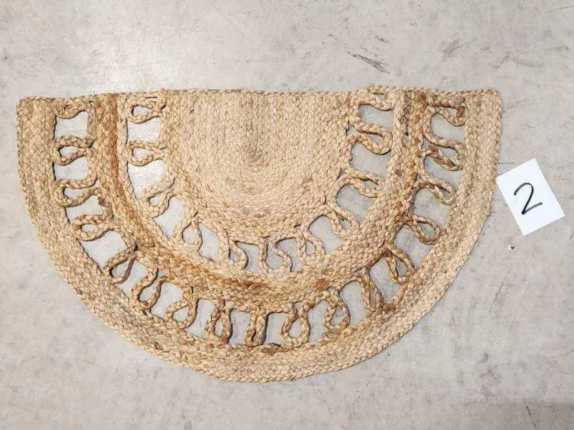 Sale - Half Round Braided Jute Rug