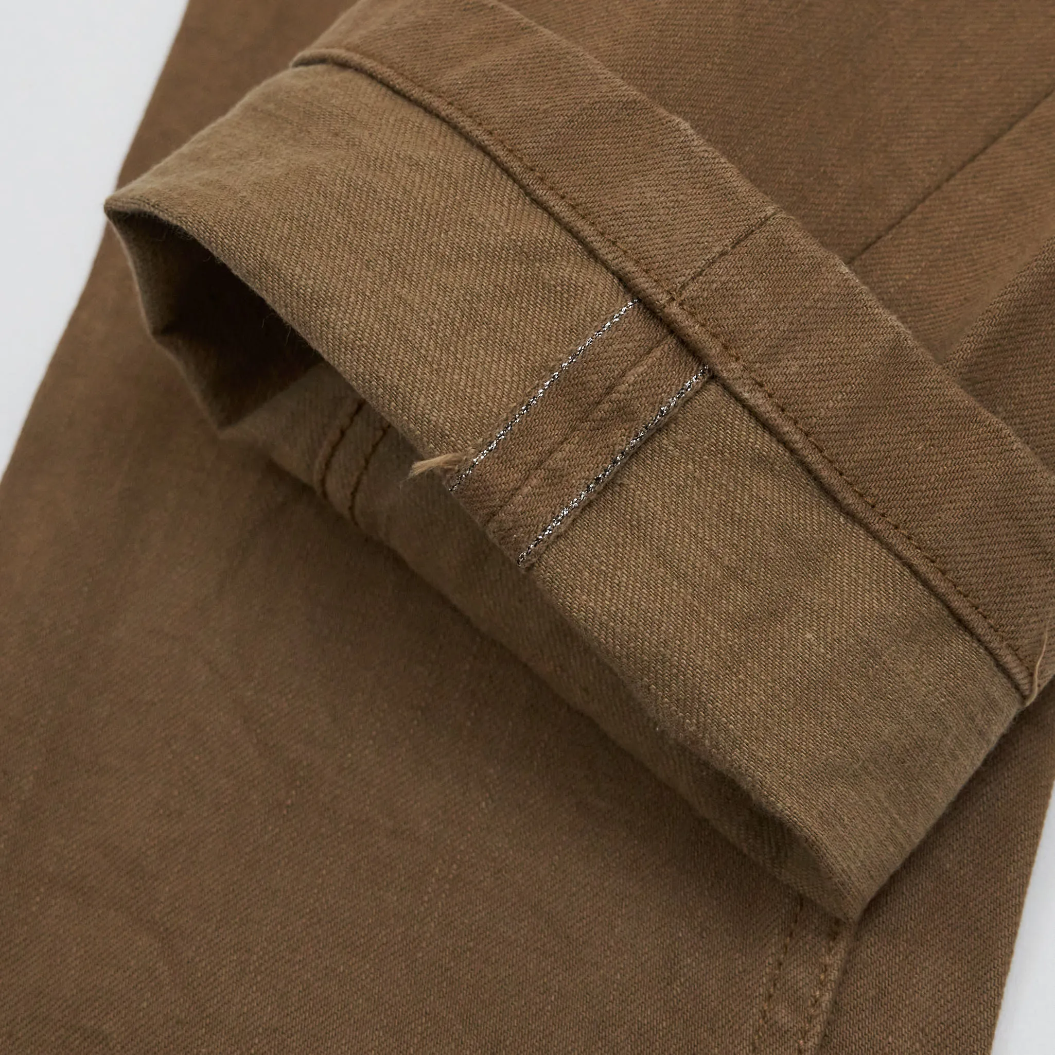 Samurai Jeans Heavy 15oz. Chino Trousers Brown