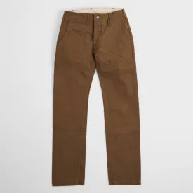 Samurai Jeans Heavy 15oz. Chino Trousers Brown