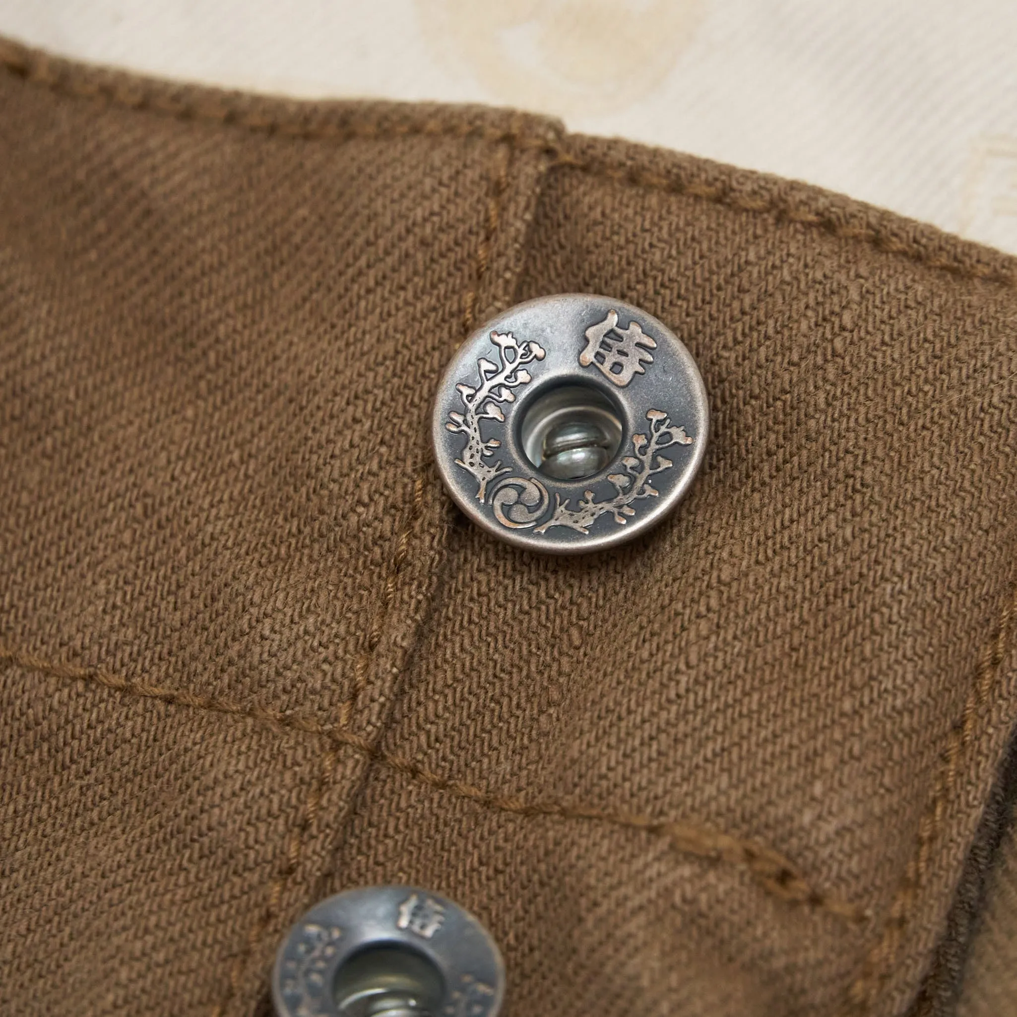 Samurai Jeans Heavy 15oz. Chino Trousers Brown