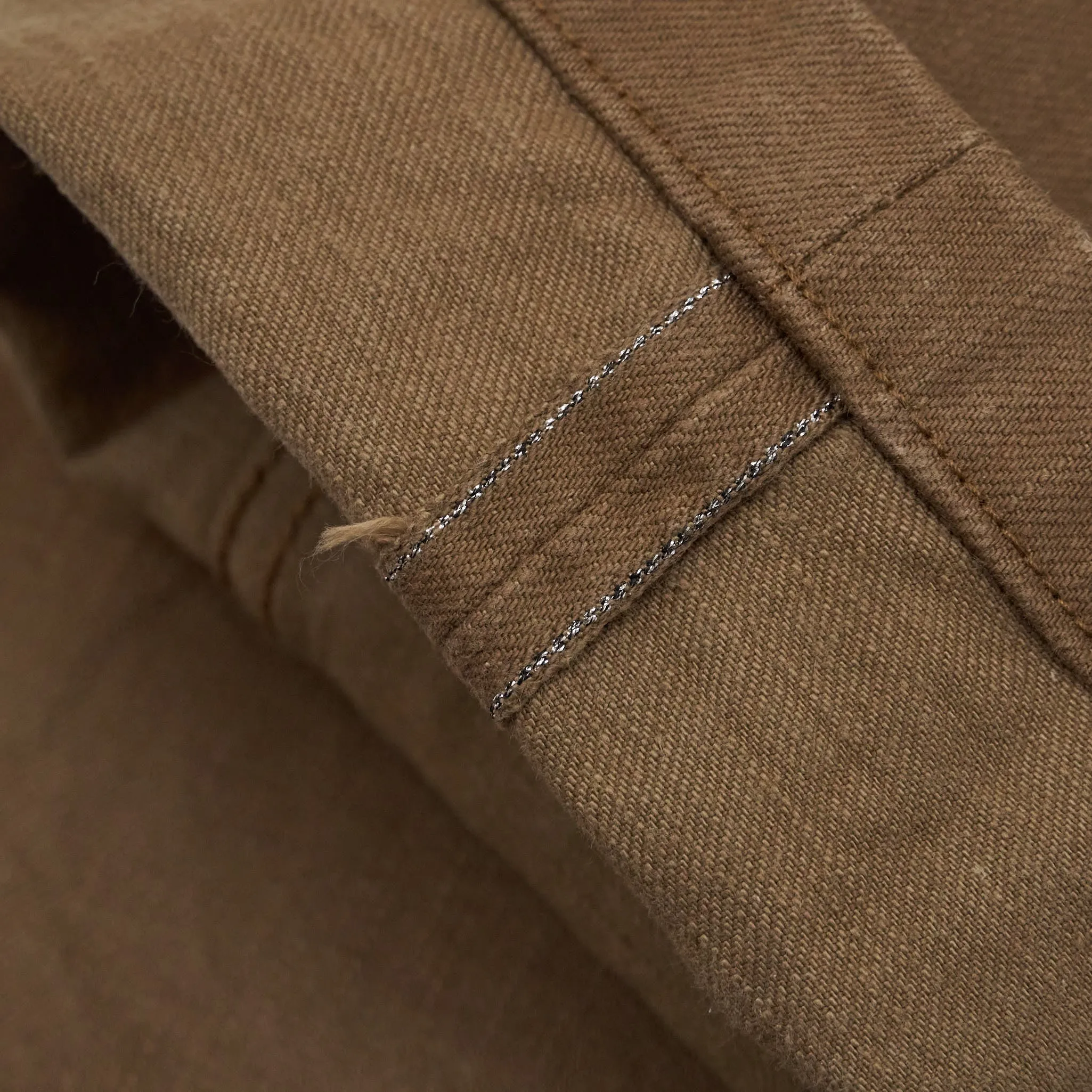 Samurai Jeans Heavy 15oz. Chino Trousers Brown
