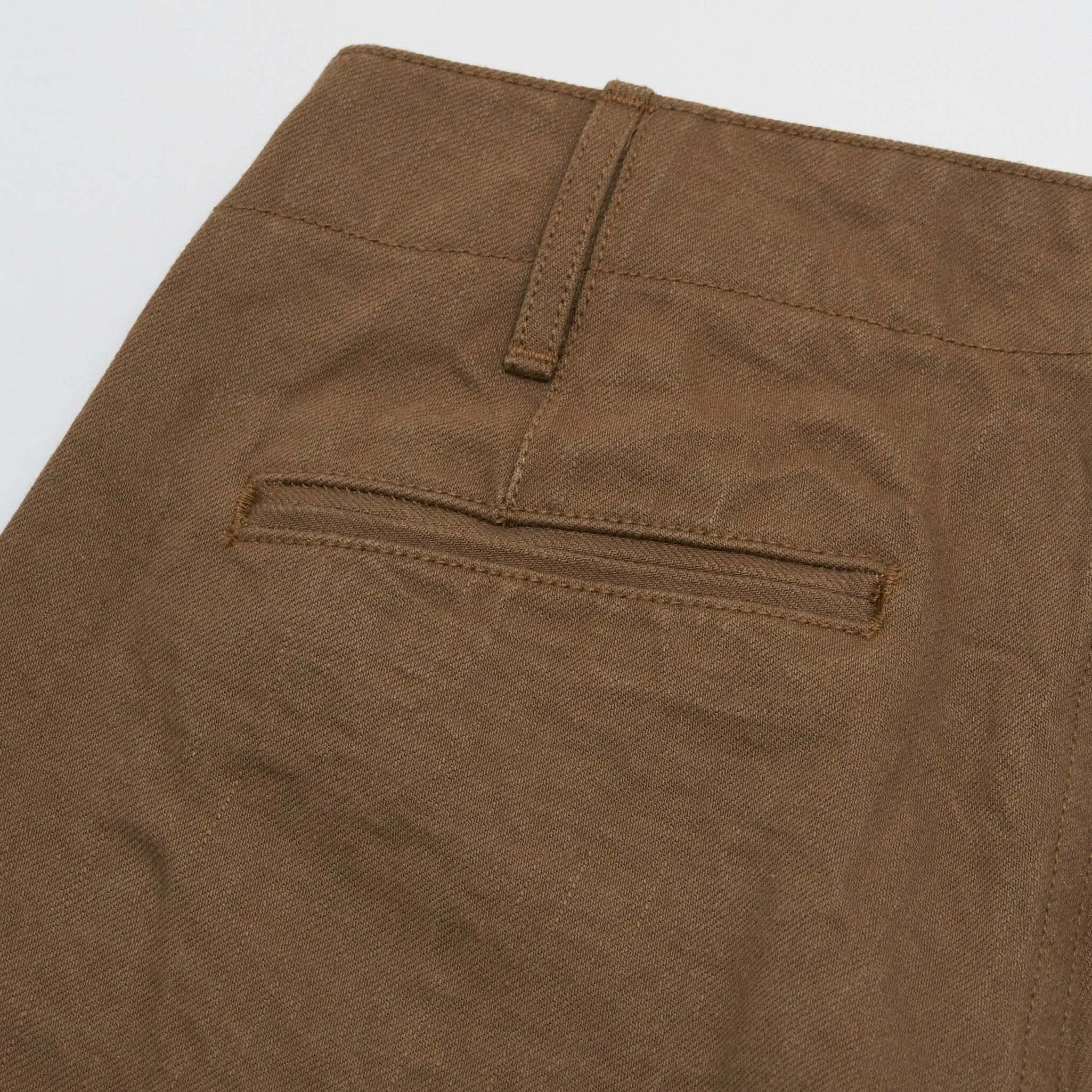 Samurai Jeans Heavy 15oz. Chino Trousers Brown