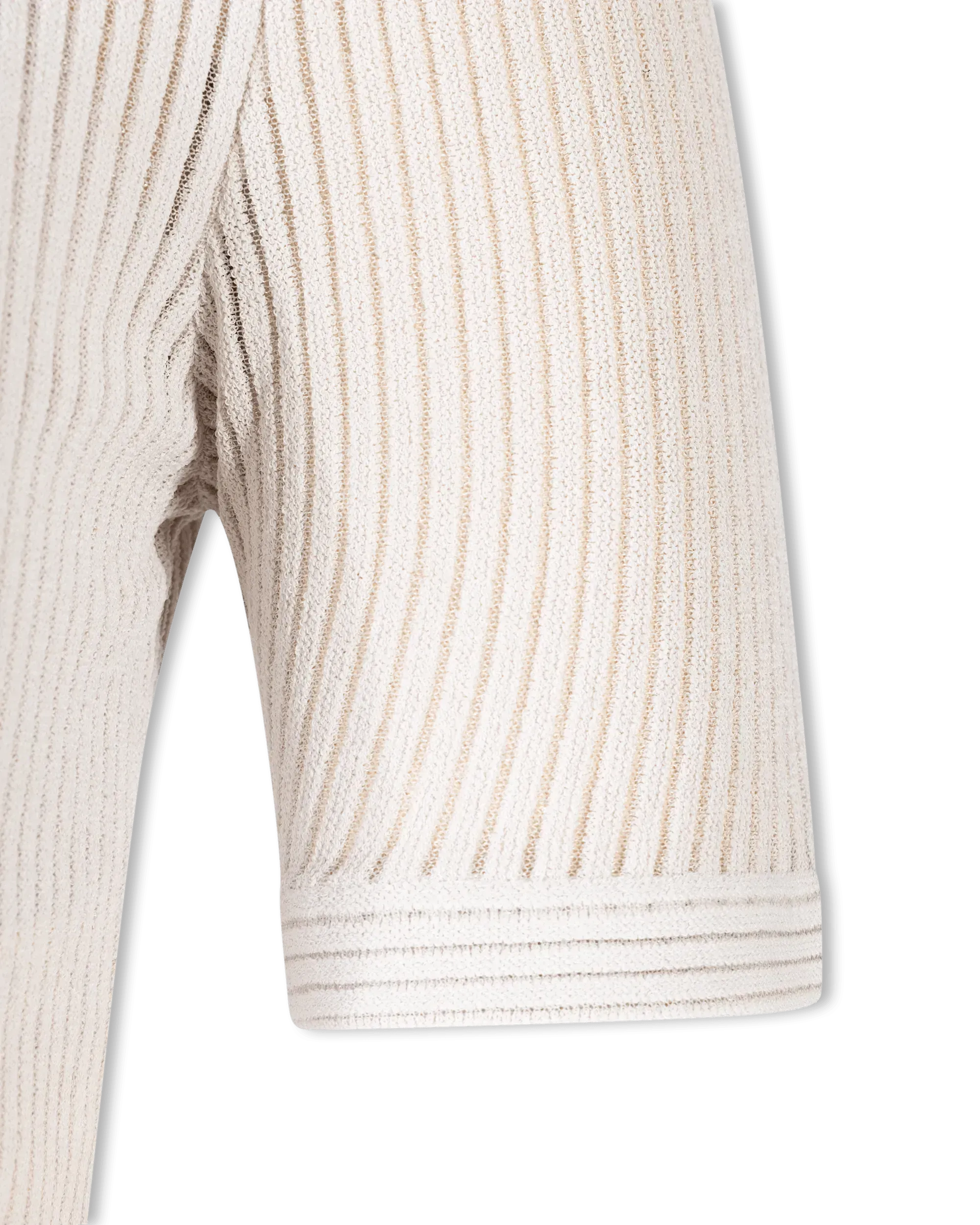 Semi-Sheer Turtleneck Crop Top