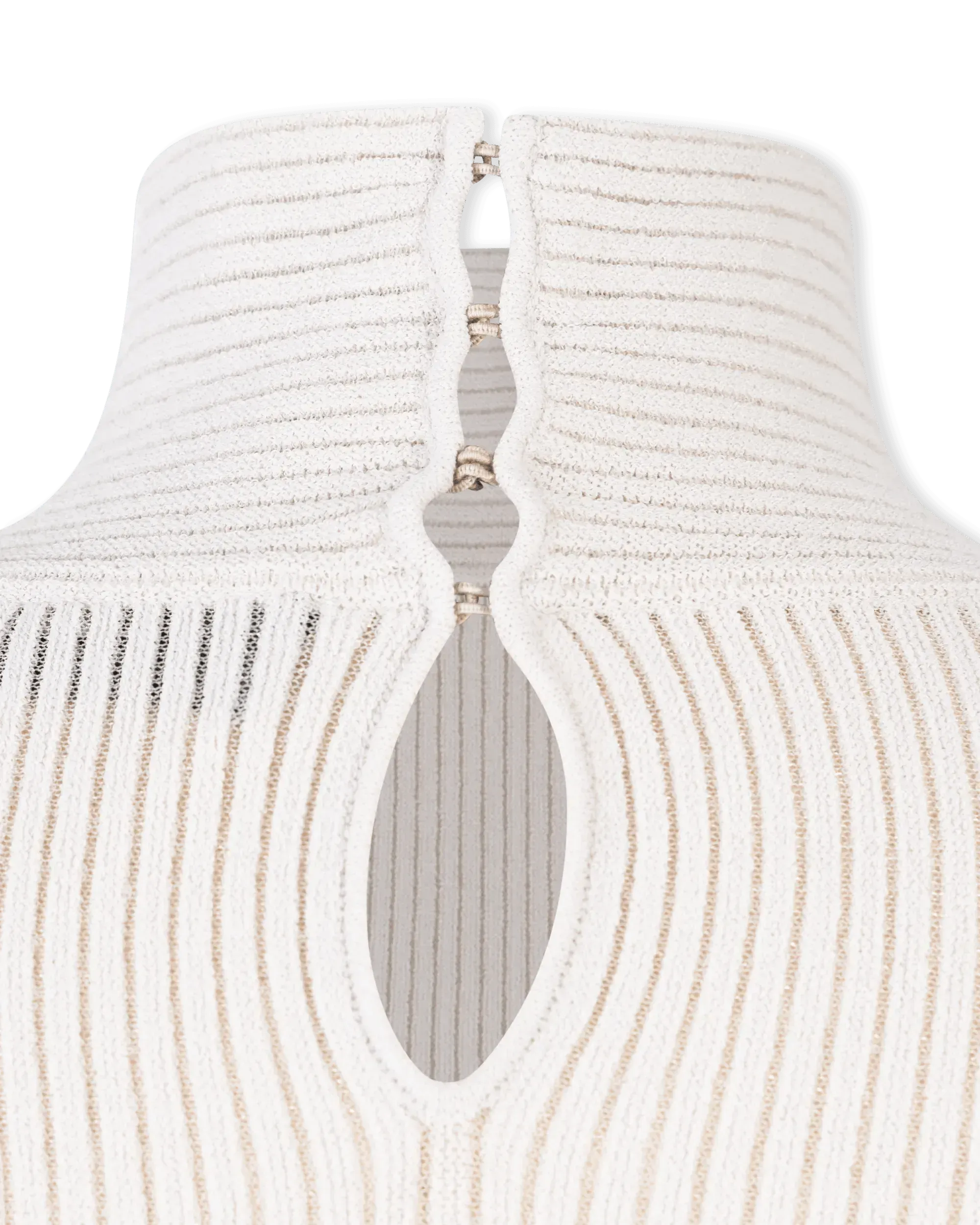 Semi-Sheer Turtleneck Crop Top