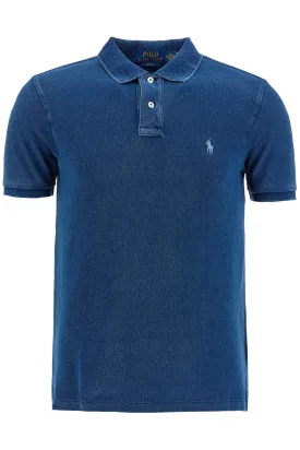 slim fit short sleeve polo shirt 710970581001 DARK INDIGO/C7503