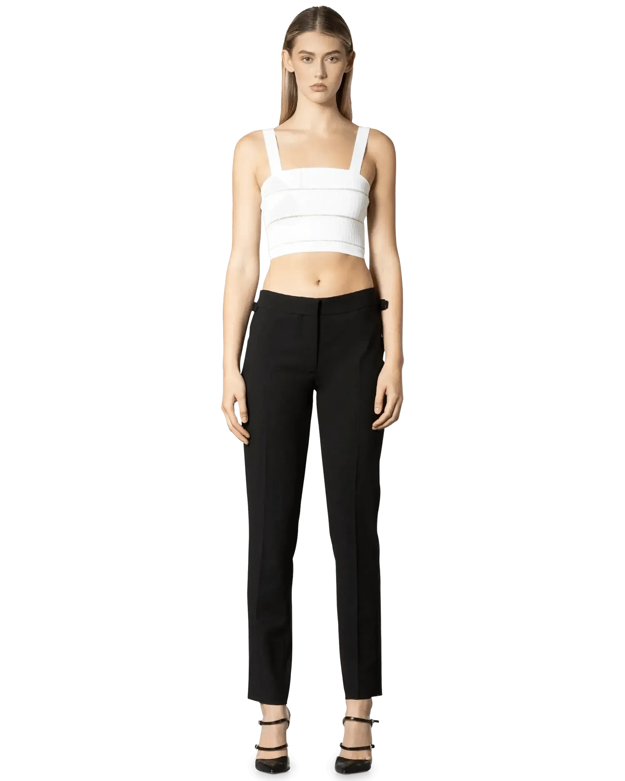 Striped Knit Crop Top
