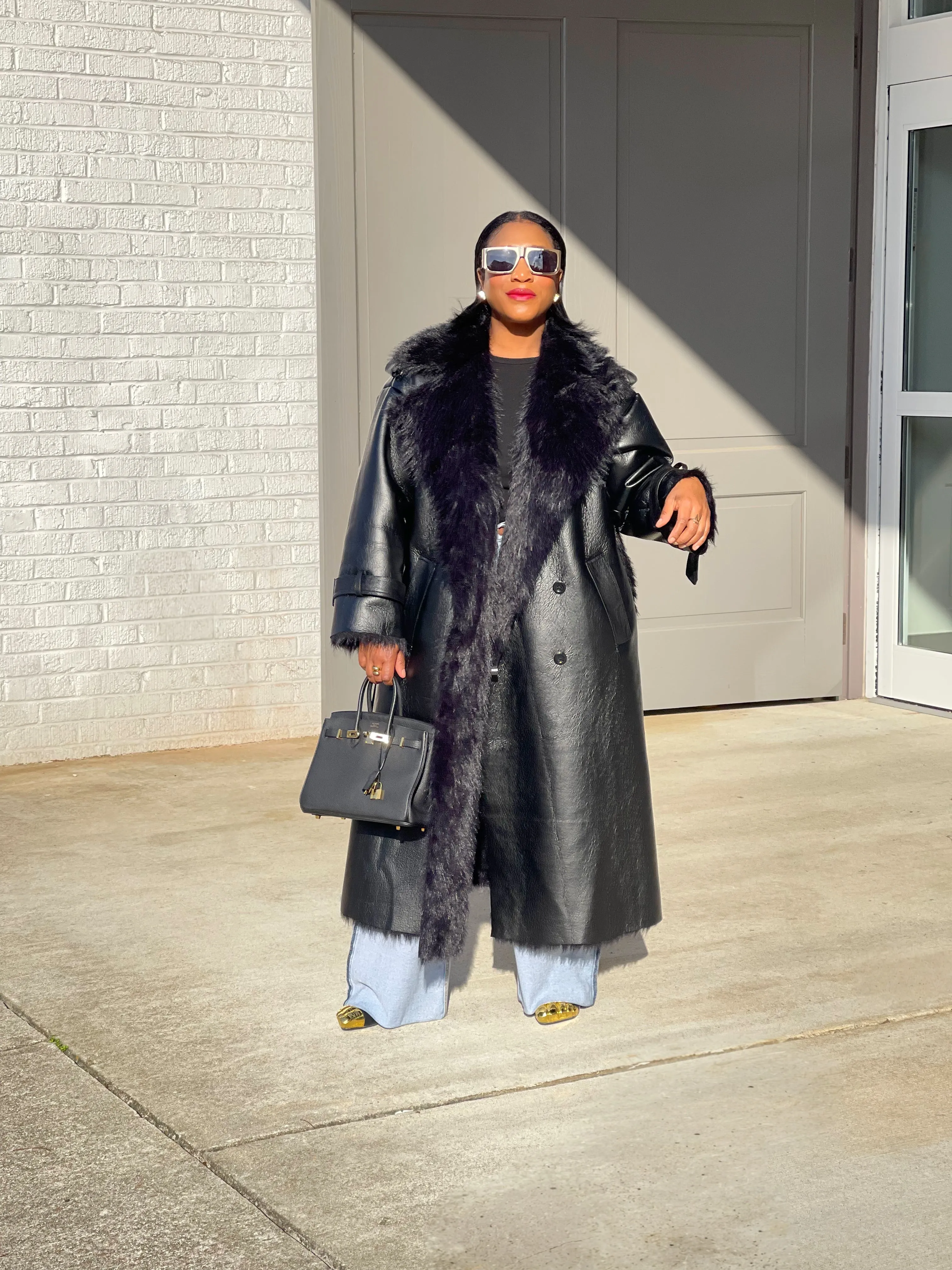 The City Vegan Leather Trench Coat PRE ORDER