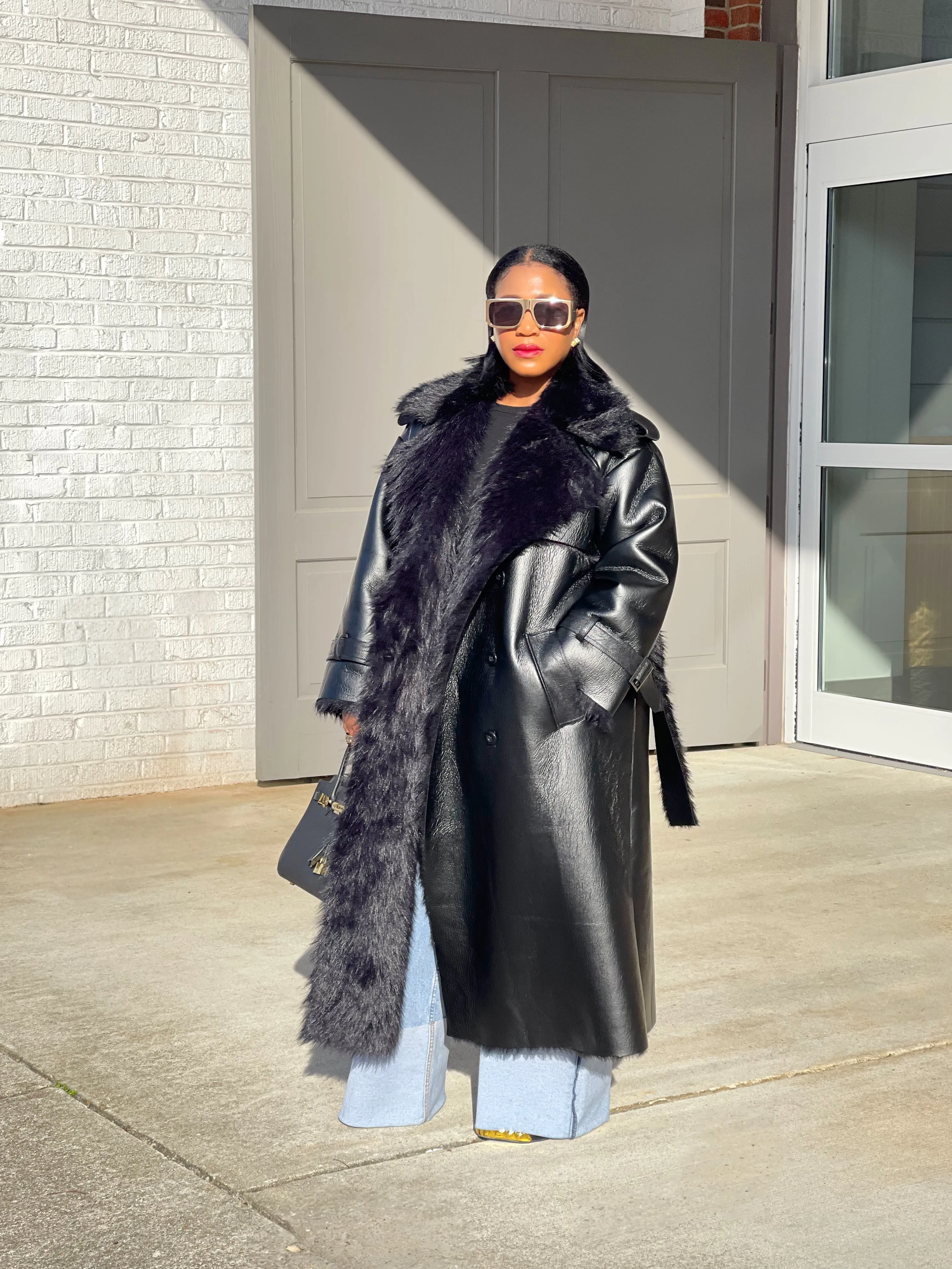 The City Vegan Leather Trench Coat PRE ORDER