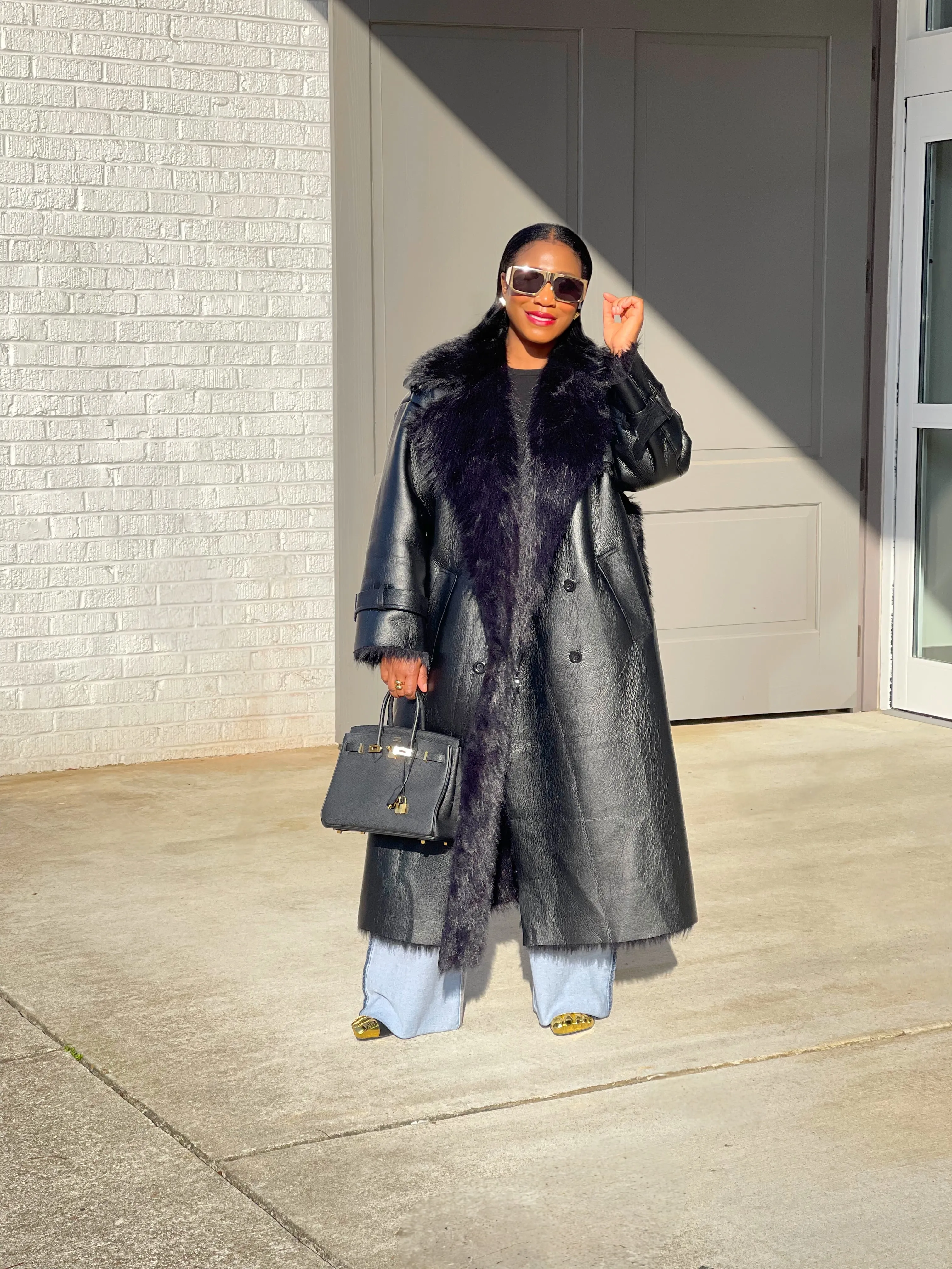 The City Vegan Leather Trench Coat PRE ORDER