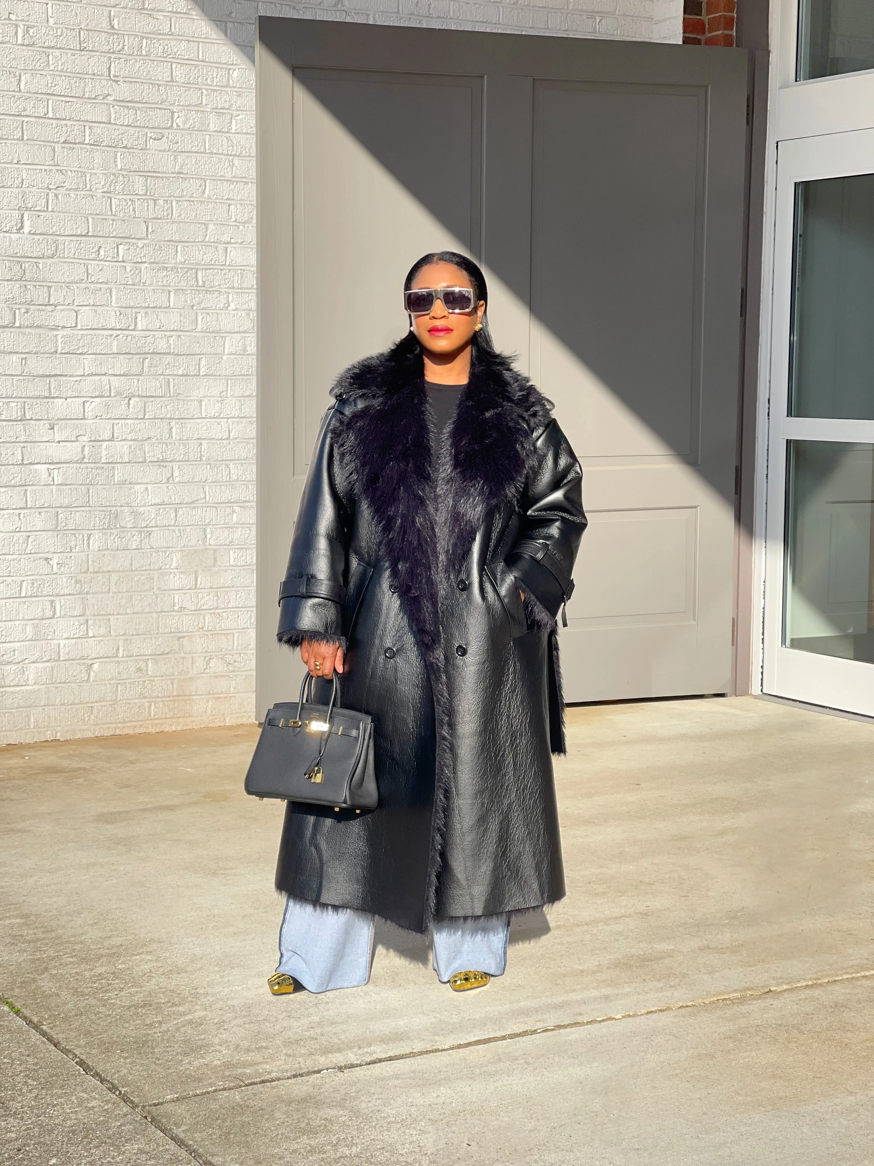 The City Vegan Leather Trench Coat PRE ORDER