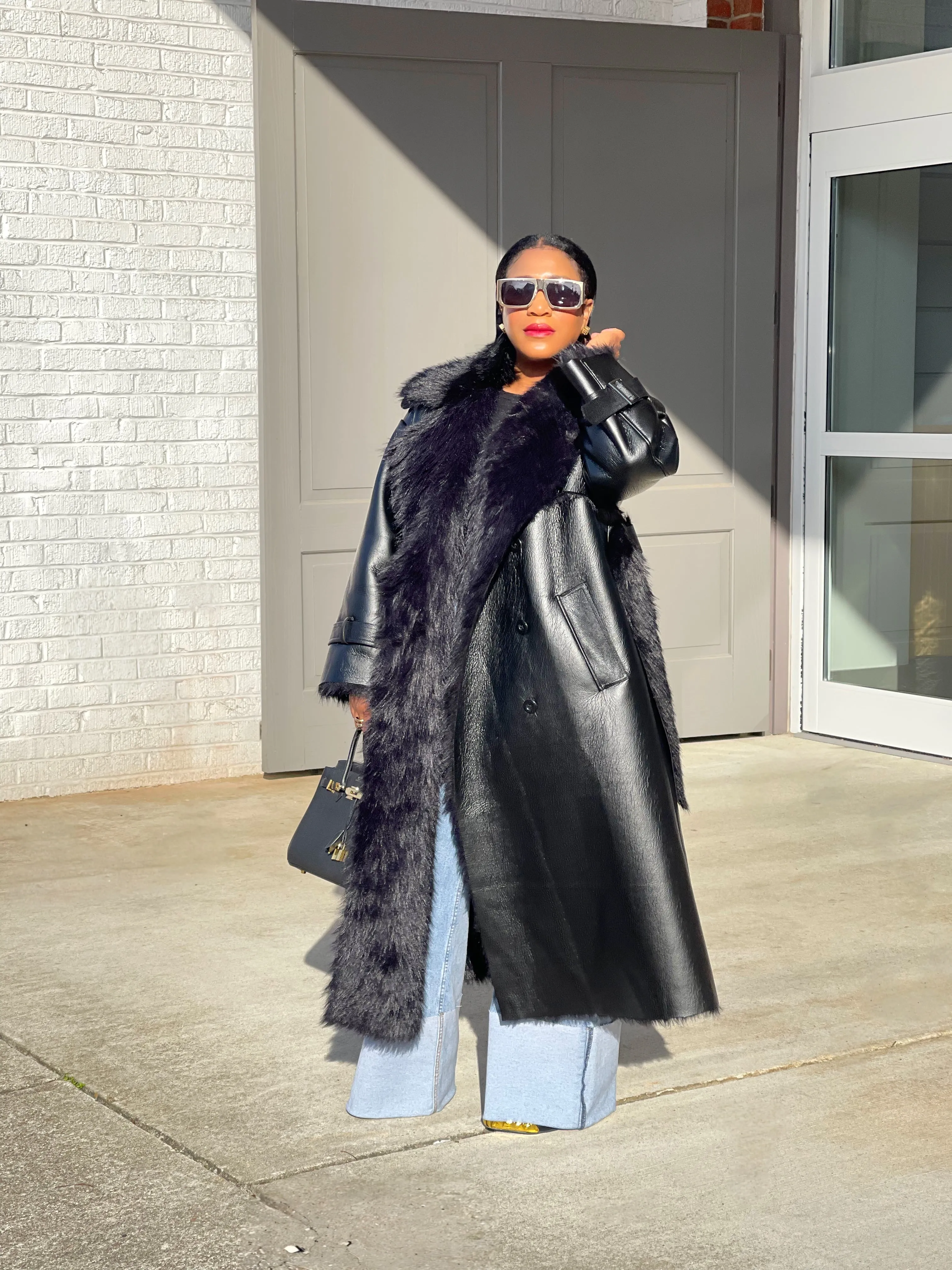 The City Vegan Leather Trench Coat PRE ORDER