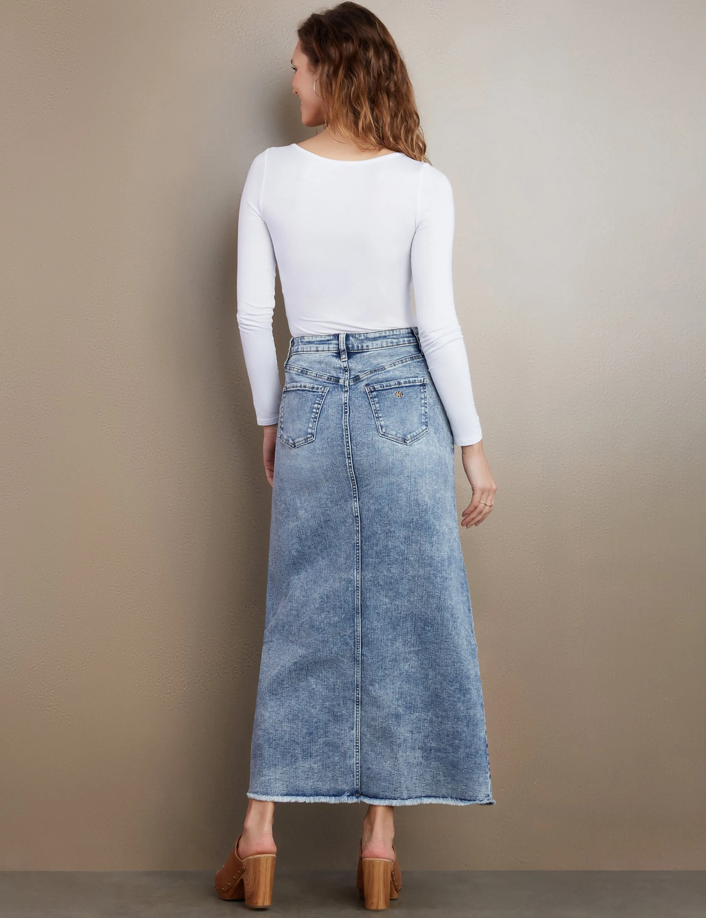 The Lowdown Denim Maxi Skirt