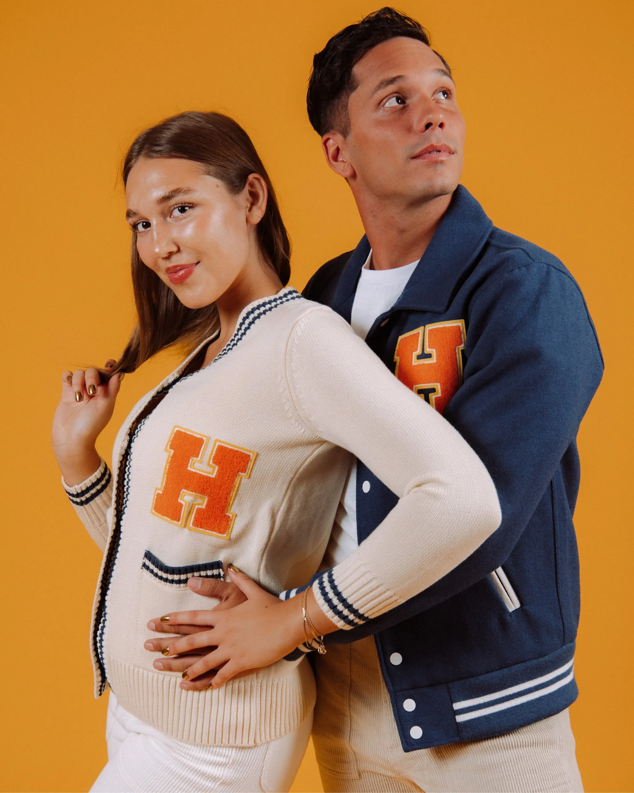 Varsity Cardigan (Cream)