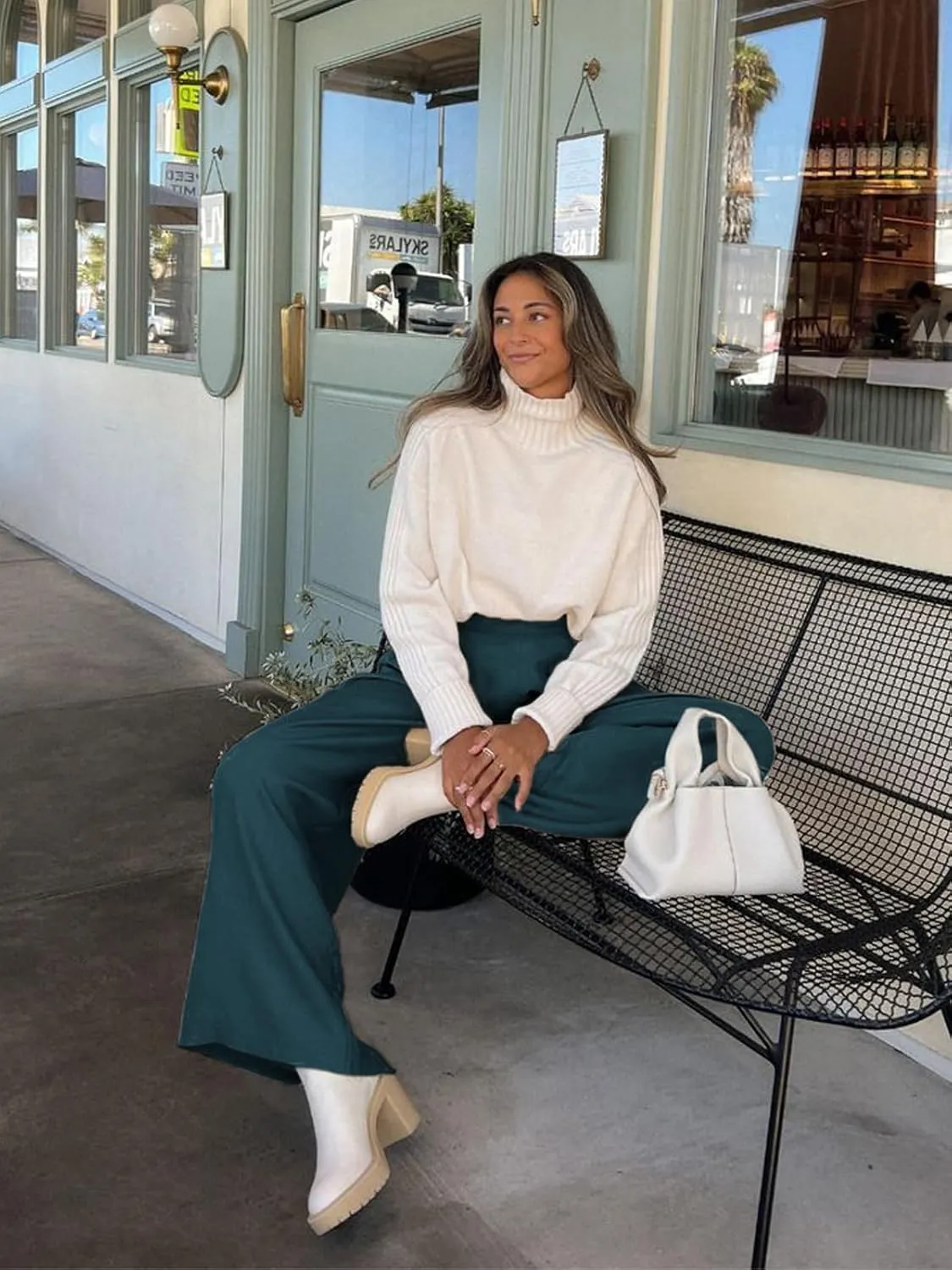 we fleece Wide Leg Pants Woman High Waist Yoga Pants with Pockets Casual Lounge Loose Dress Petitel Palazzo Sweatpants Pants