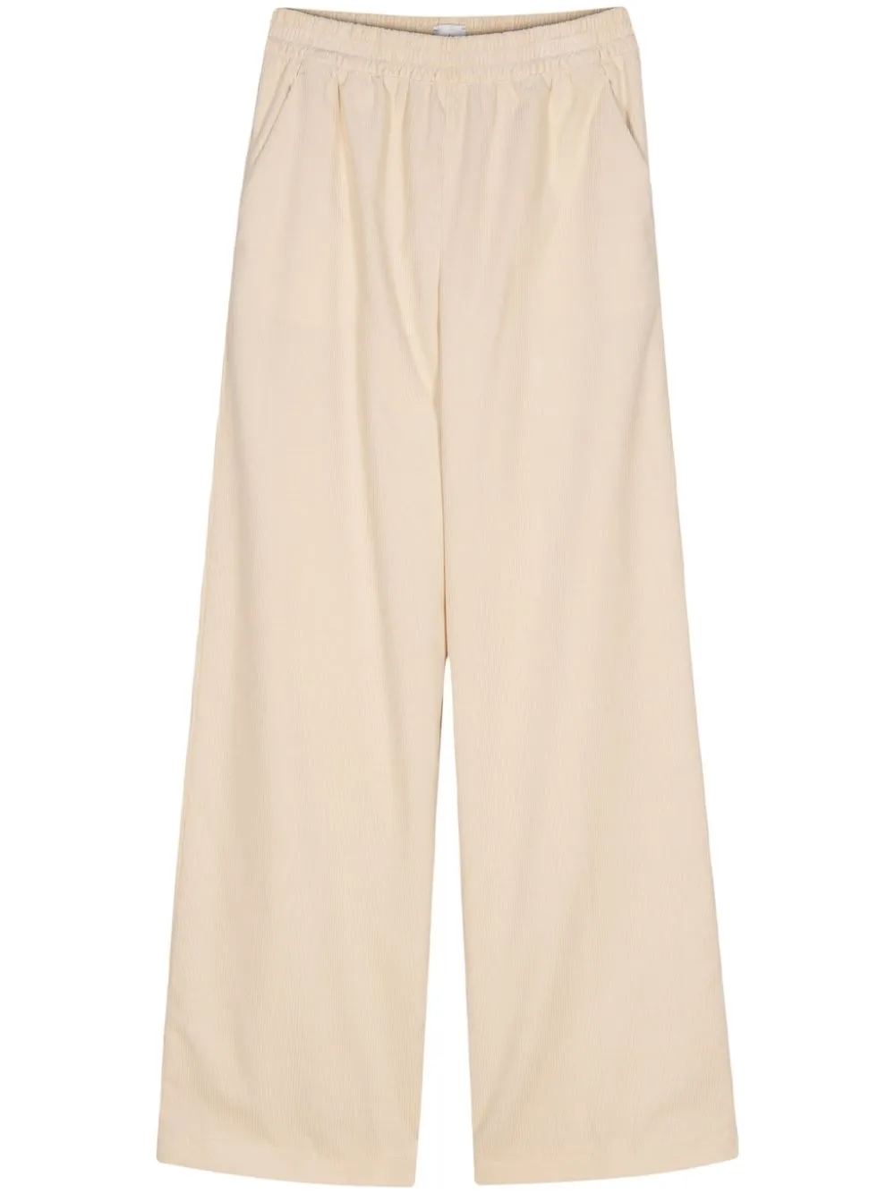 wide-leg corduroy trousers