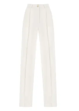 Wide-Leg Crepe Trousers