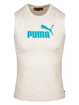 Womens Puma White Logo Vest
