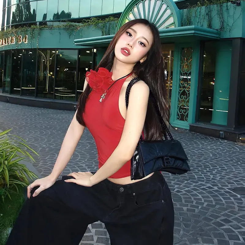Women's Slim-fit Cropped Cropped Cropped Knitted Top women's tops