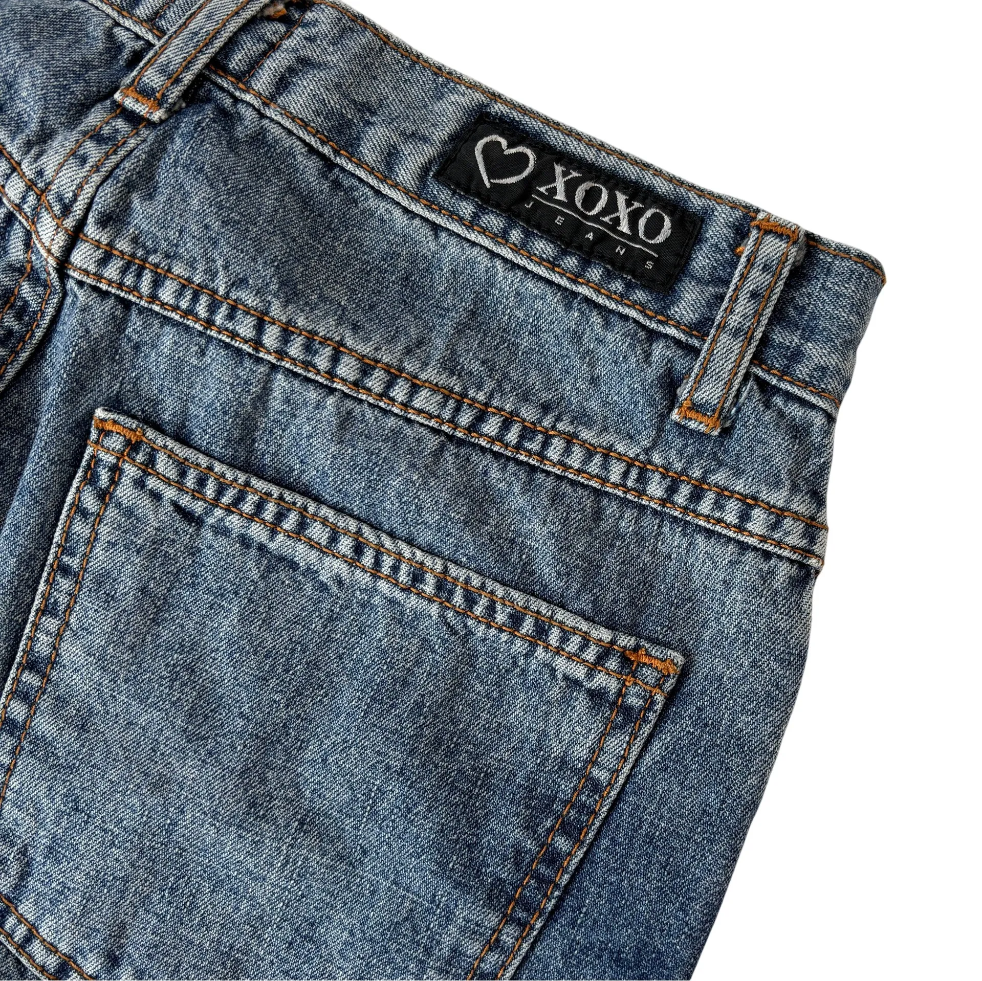 Y2K Denim Maxi Skirt (XS)